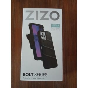 ZIZO BOLT BUNDLE T-MOBILE REVVL 6 PRO 5G BLACKCASE+TEMPERGLASS +HOLSTER